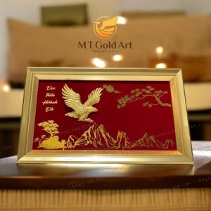 Tranh đại bàng tung cánh dát vàng lá 24k