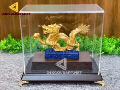 Tượng rồng phong thủy dát vàng lá 24k